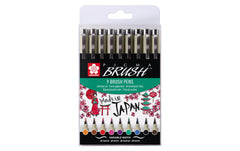 Sakura, Brushpen Pigma 9er Set