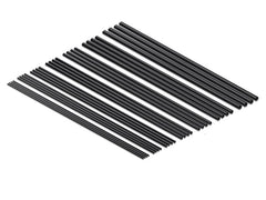Delock | Schrumpfschlauch, 20cm, 28 Stück | schwarz, Schrumpfungsrate 4:1