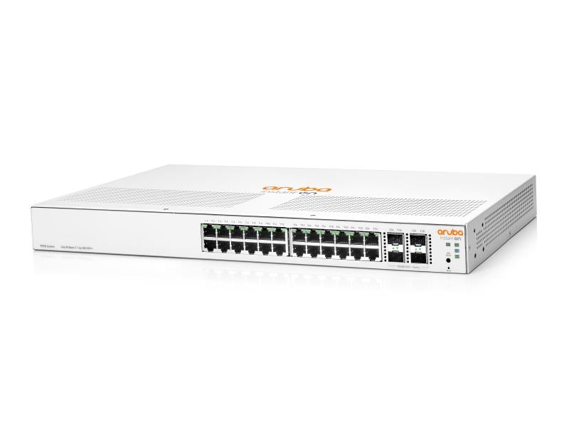HPE Aruba Networking | HP 1930-24G: 24 Port RJ45 1Gb Switch | 4SFP+, inkl. PSU