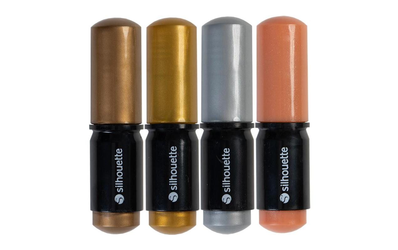Silhouette Zeichenstifte-Set metallic