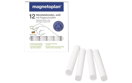 Magnetoplan | Kreide weiss | 12 Stück