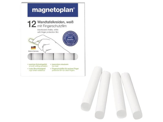 Magnetoplan | Kreide weiss | 12 Stück