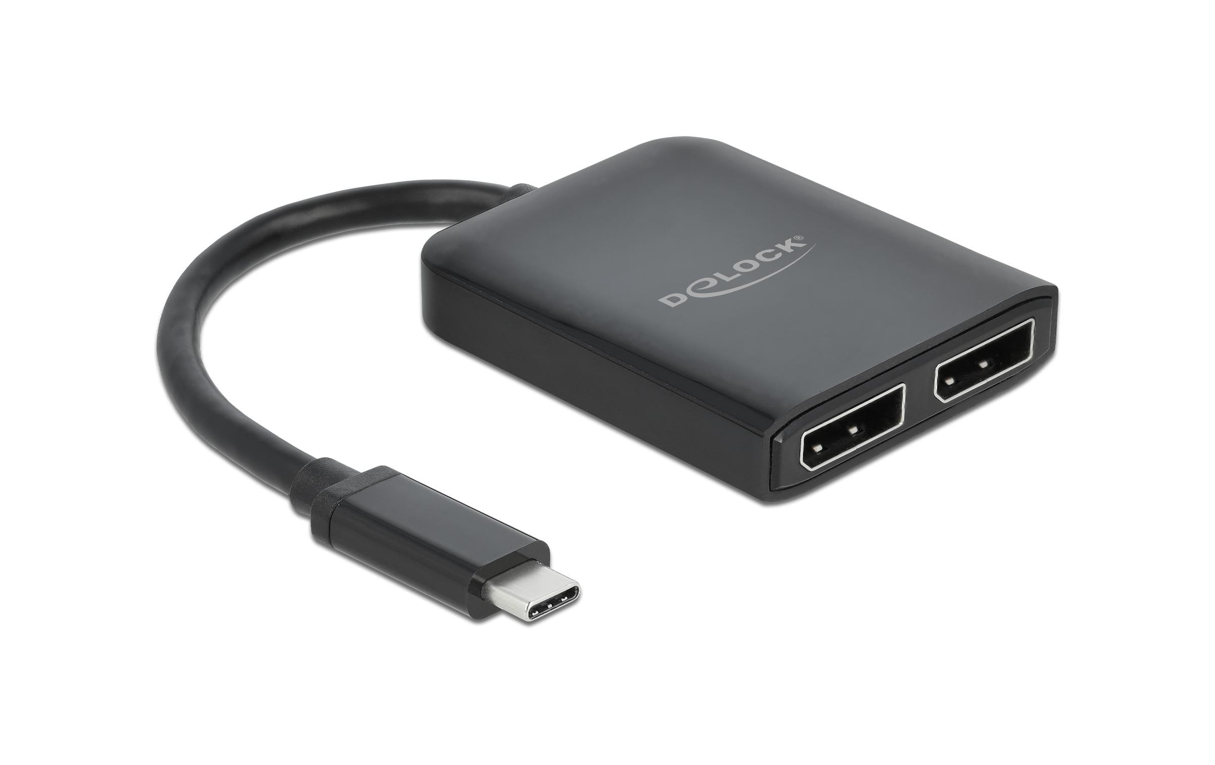 Delock Monitor Splitter USB Typ-C  zu 2X DP