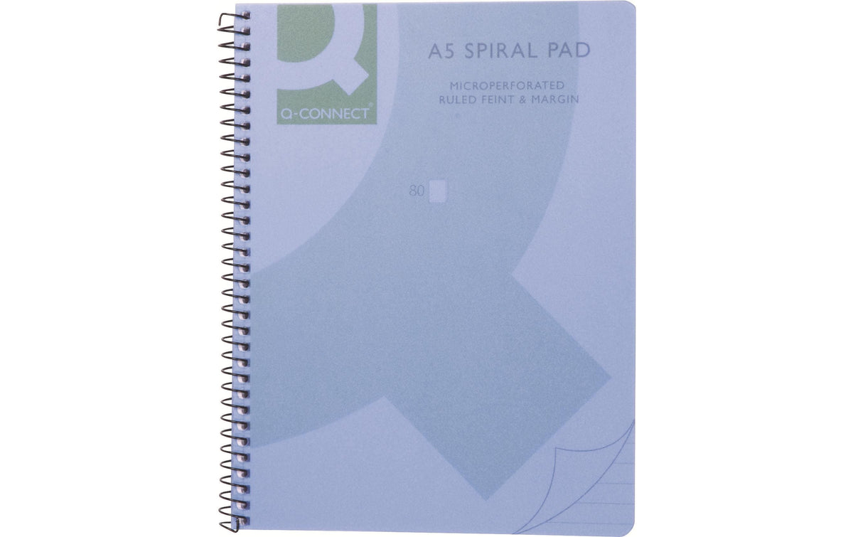 Connect Spiralheft blau 5er Pack
