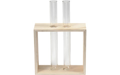 Creativ Company | Holzrahmen mit Reagenzglas | 10.5 x 10/15 x 4 cm