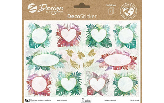 Z-Design Sticker A5 DEKO Farnblätter 2Bg