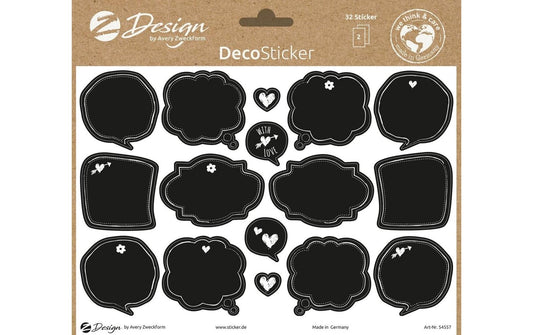 Z-Design Sticker A5 DEKO Tafelaufkl. 2Bg