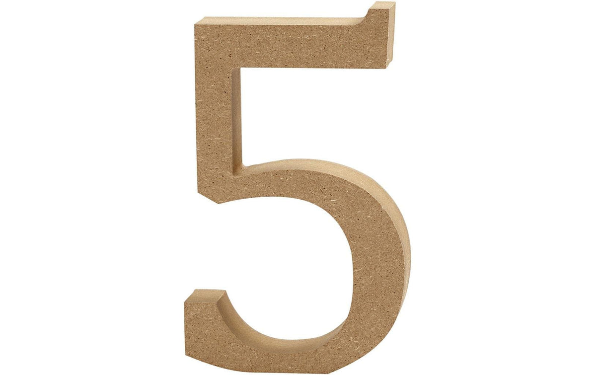 Creativ Company, Holzzahl 5 1 Stück
