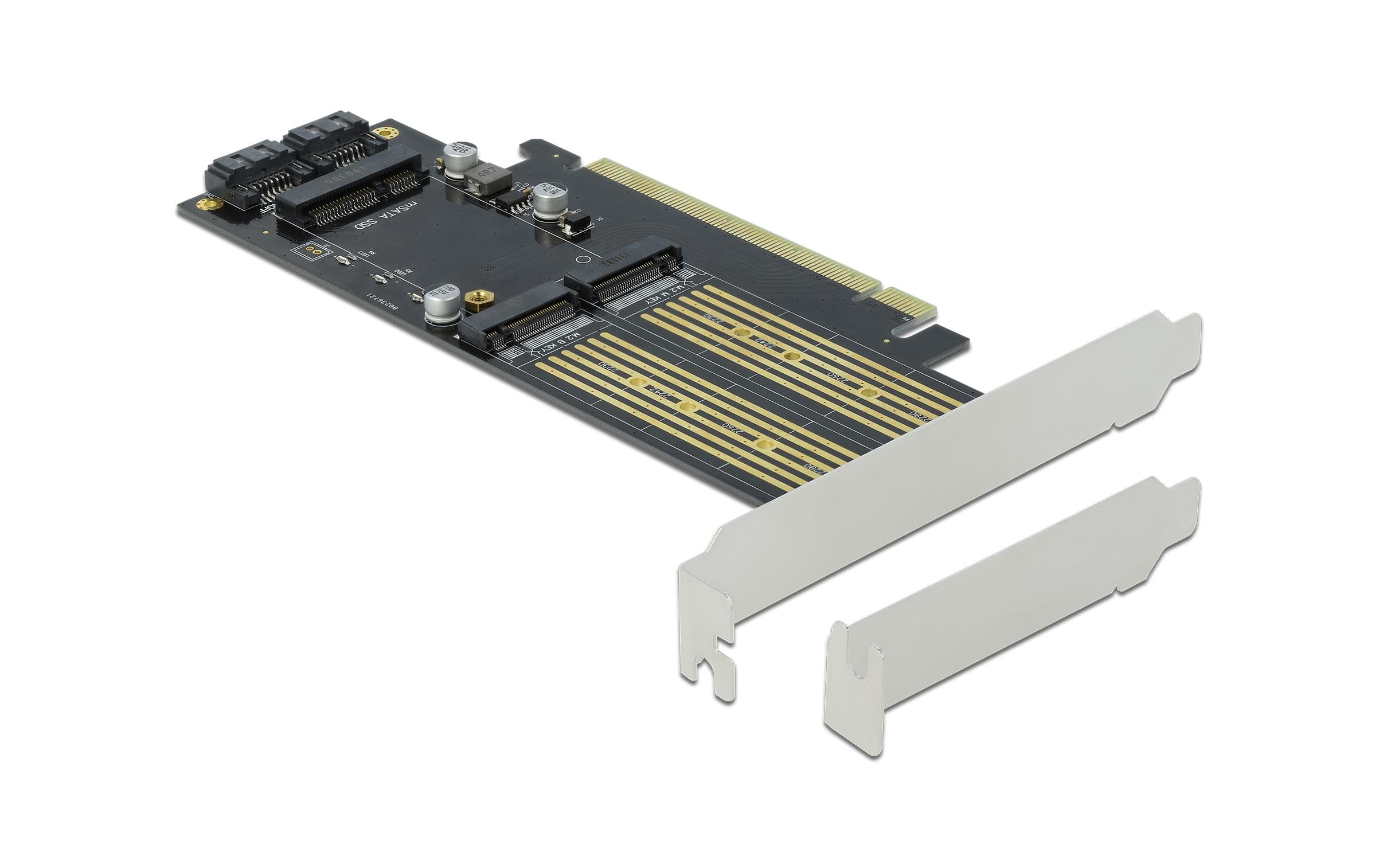 Delock PCI Express x16 Karte zu M.2, mSATA