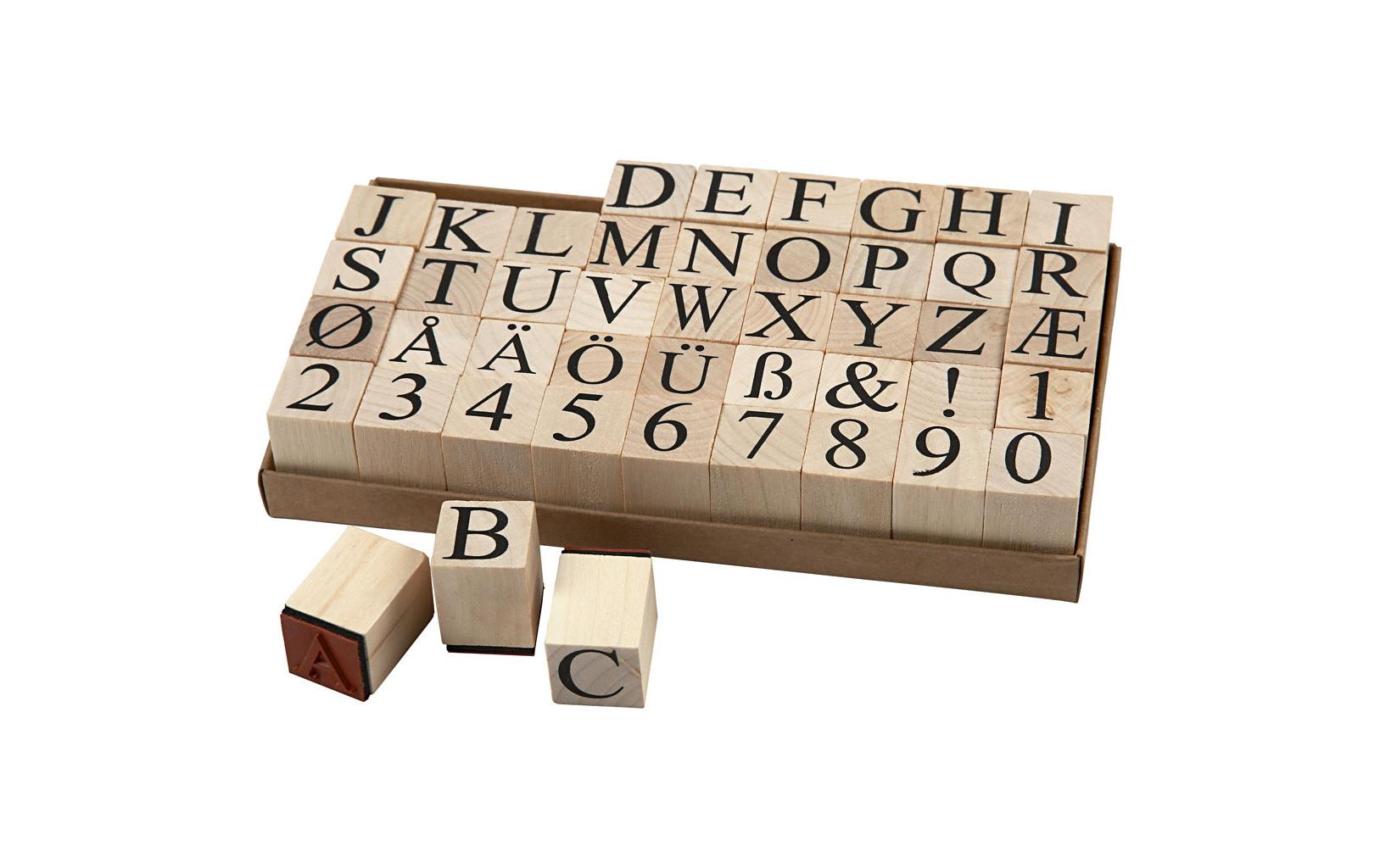 Creativ Company Stempel Buchstaben Zahlen