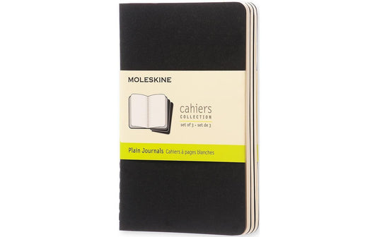 Moleskine, Notizbuch A6 Blanko, Schwarz, 3-