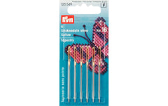 Prym | Sticknadeln ohne Spitze, silber | Nr. 16, 1.60 x 55 mm, Karte 6 Stück