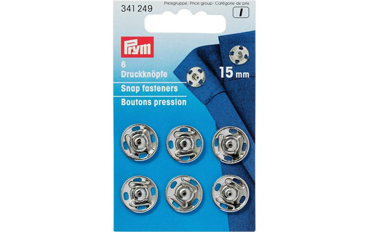 Prym Annähdruckknöpfe, silber, nickelfrei