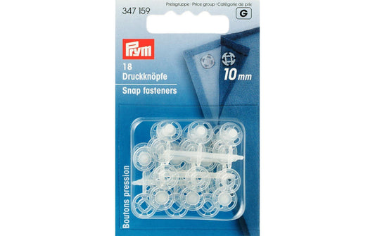 Prym Annähdruckknöpfe, transparent