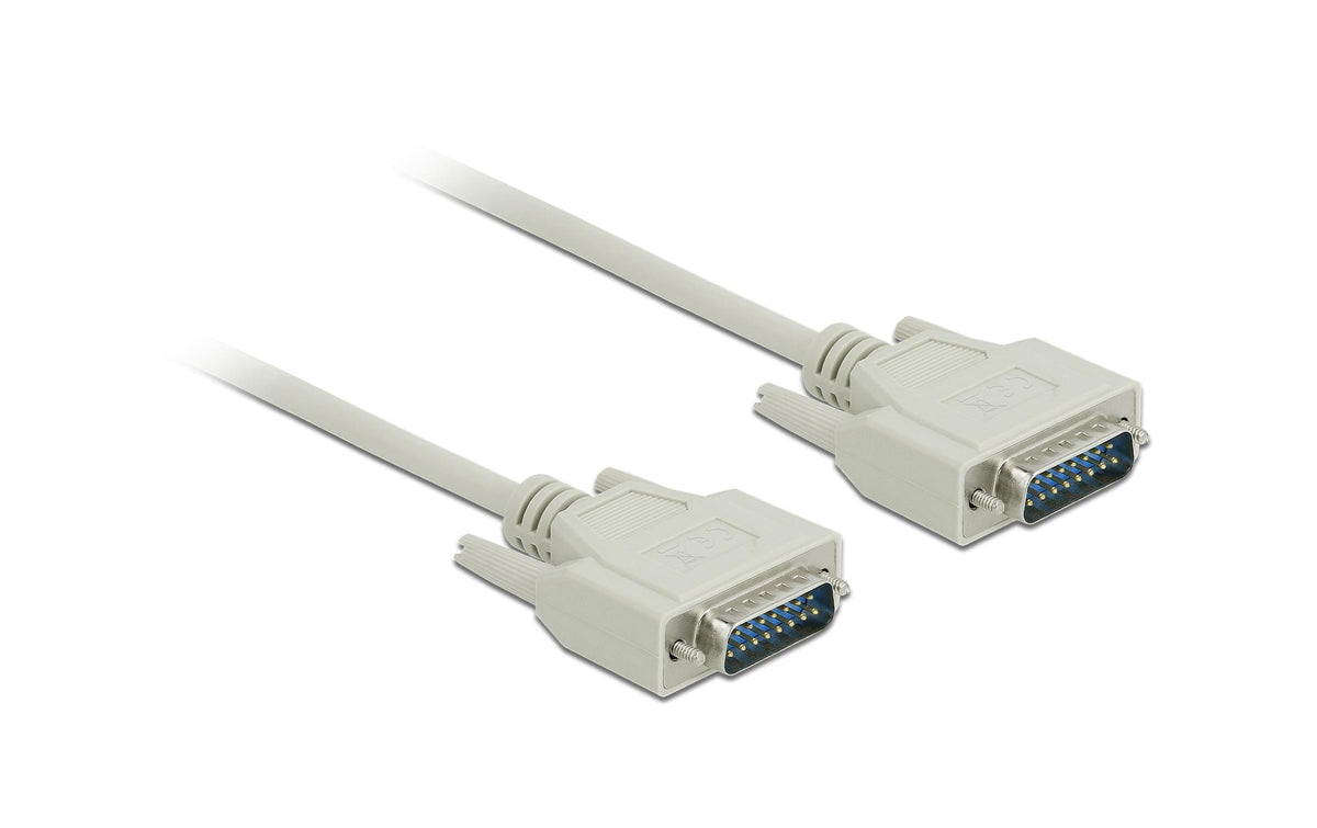 Serielles Kabel DB15, grau, 2m