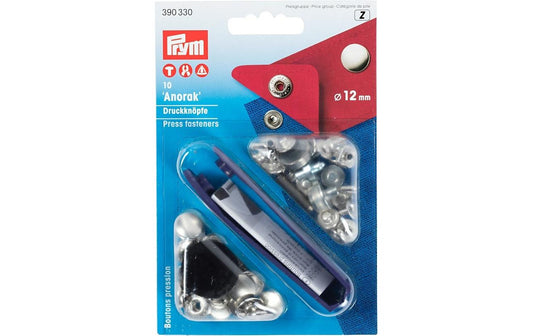 Prym Druckknöpfe Anorak, silber