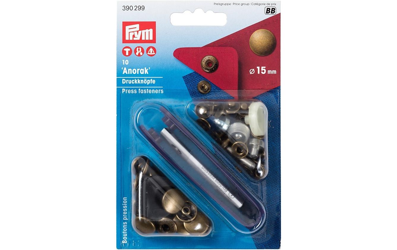 Prym Druckknöpfe Anorak, altmessing