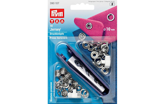 Prym Druckknöpfe Jersey Ring, silber
