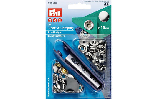 Prym Druckknöpfe Camping, silber