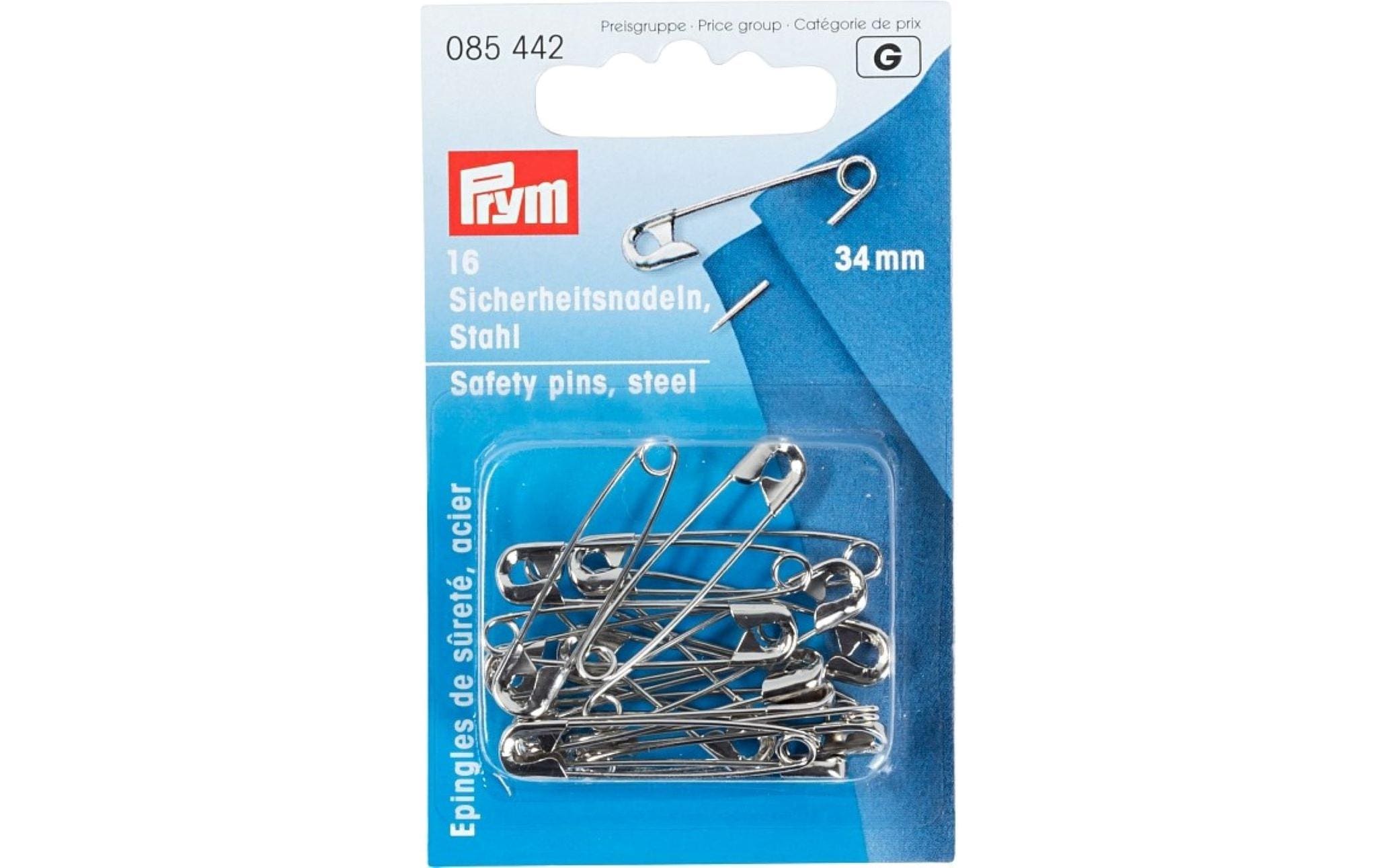 Prym Sicherheitsnadeln Stahl silber