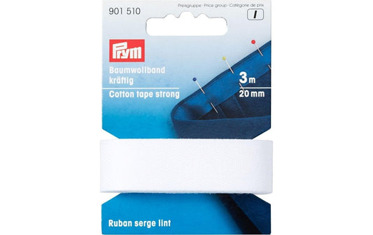 Prym Baumwollband kräftig, weiss