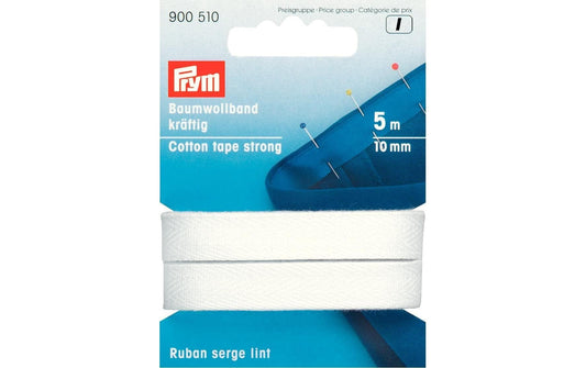 Prym Baumwollband kräftig, weiss