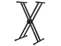 Bemero | KS-8020BK Keyboardständer | X-Stand, doppelt verstrebt, Höhe: 680-980mm