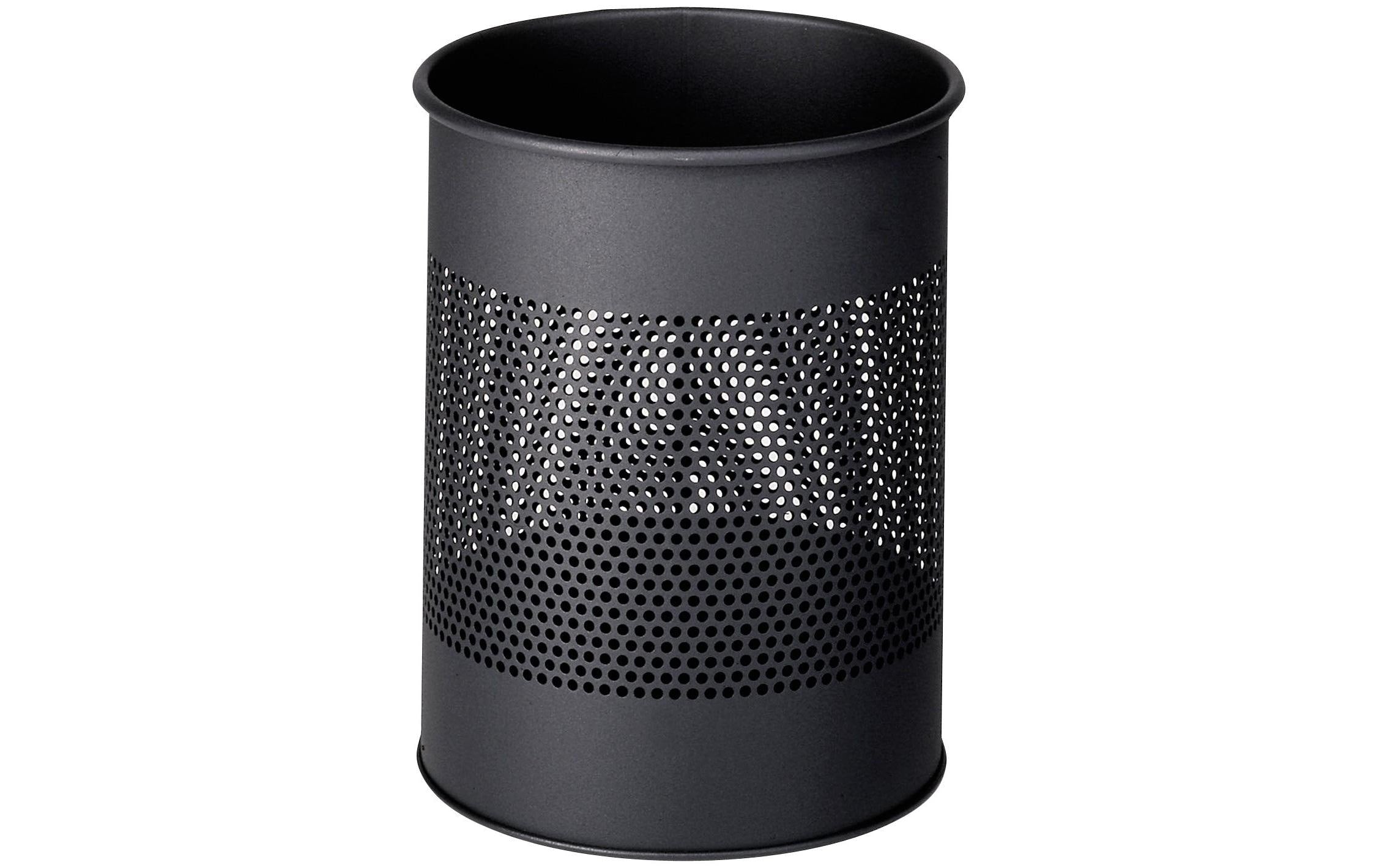 Durable Papierkorb Metall rund anthrazit