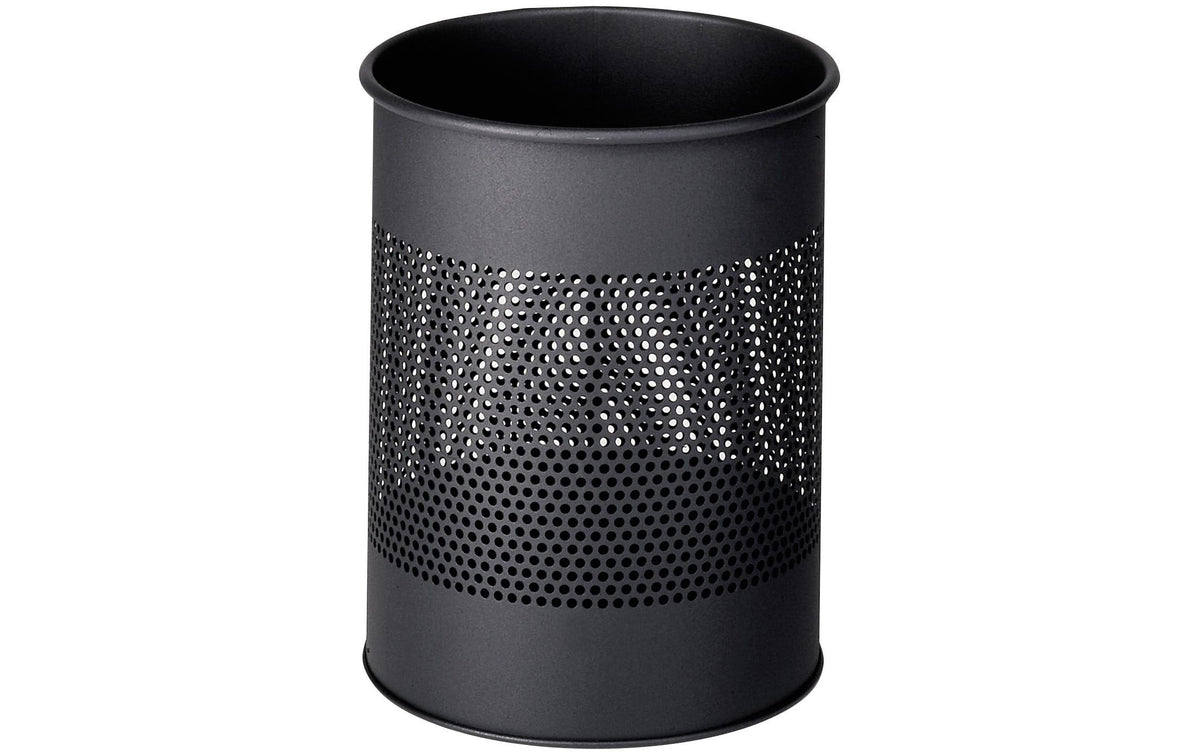 Durable Papierkorb Metall rund anthrazit