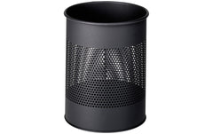 Durable Papierkorb Metall rund anthrazit