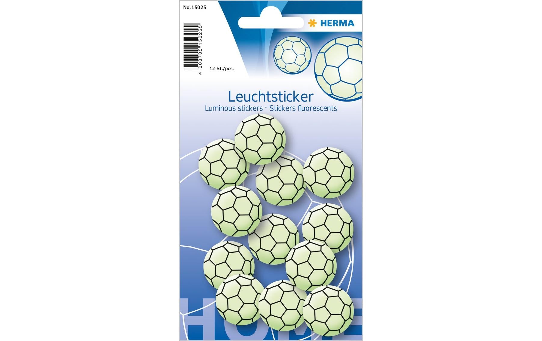 Herma Leuchtsticker Fussball Mini