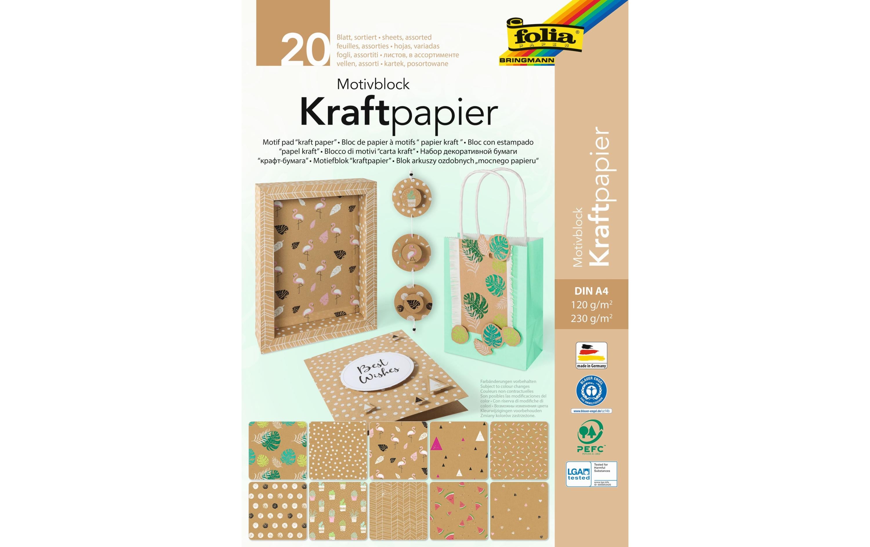 Folia Kraftpapier Motivblock I