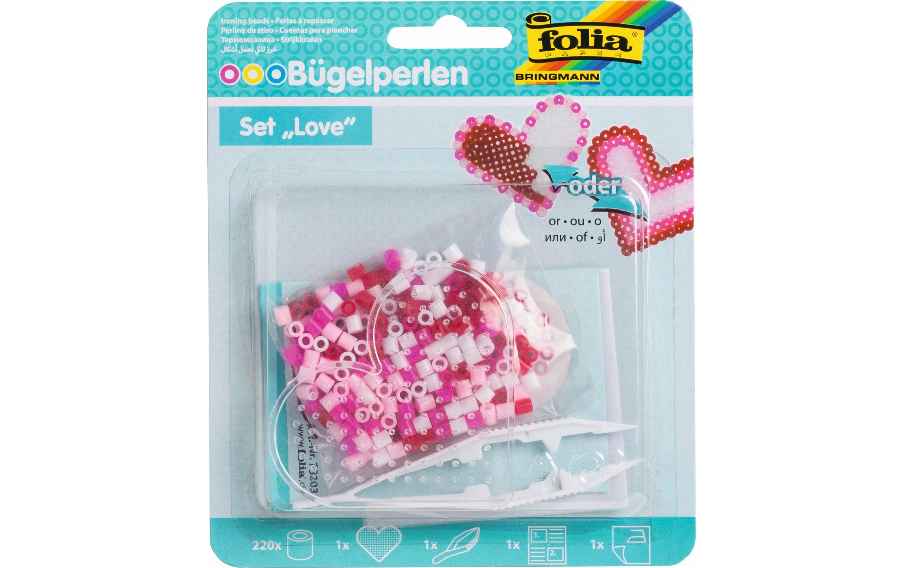 Folia Bügelperlen Starter Set LOVE