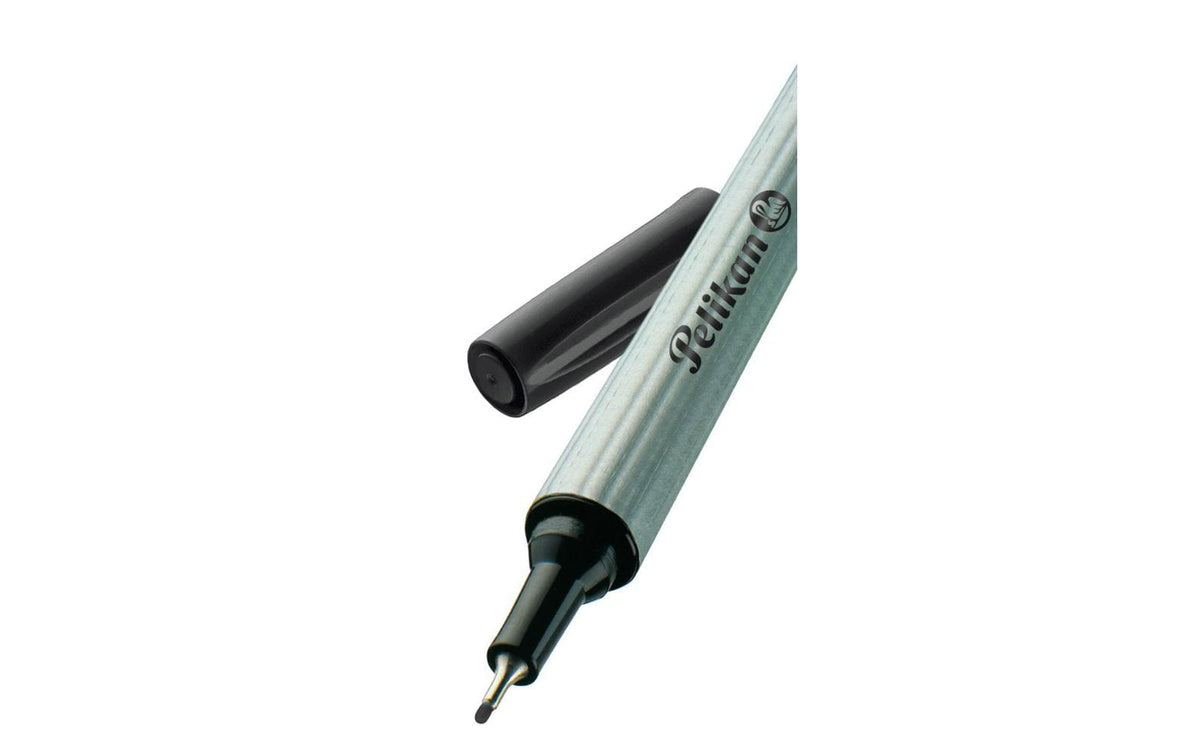 Pelikan, Fineliner 96 0.4 mm, Schwarz/Silbe