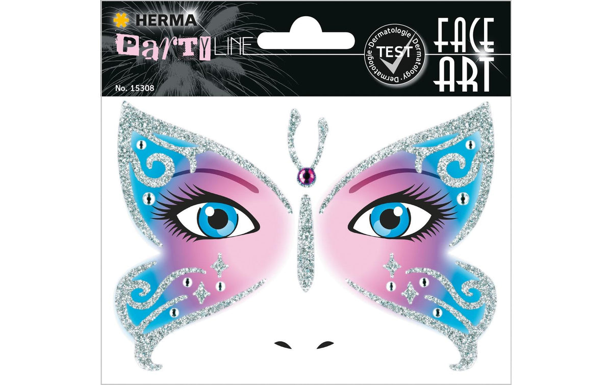 Herma Tattoos Face Art Butterfly