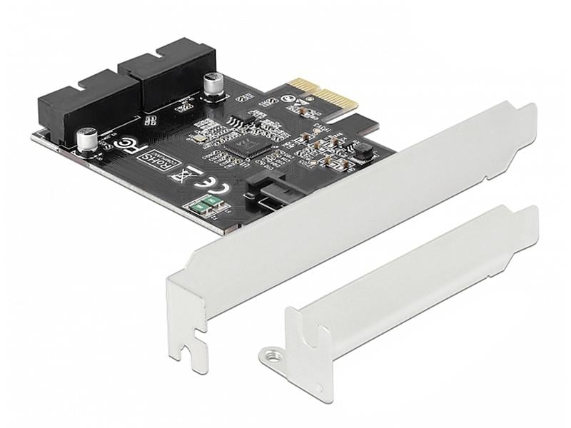 Delock | 89241 PCI Express 2x USB 3.0 LP | 2x Pfostenbuchse, inkl. Low Profile Blende
