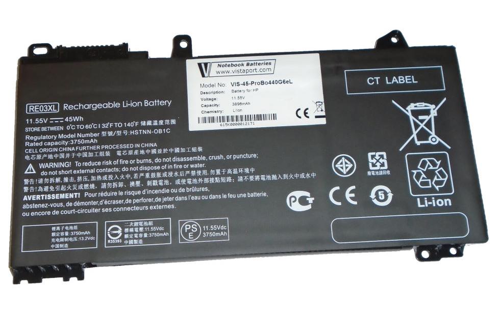Vistaport Notebook Batteries für HP