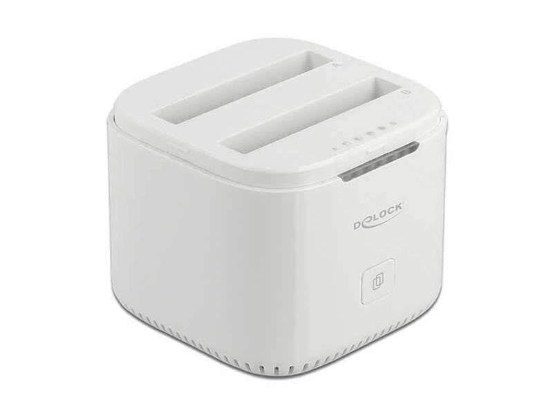 Delock | Dual Dockingstation SATA SDD/HDD | USB Type-C, Clone-Funtion