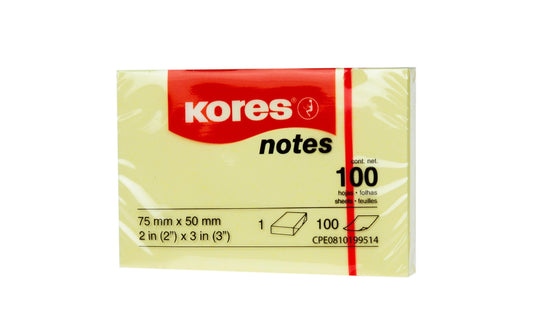 Kores Haftnotizen Gelb 5075