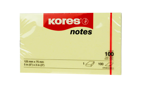 Kores Haftnotizen Gelb 12575