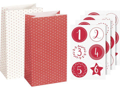 Heyda | Adventskalender-Set klein | 24 Stück, Grösse 180 x 97 x 60 mm