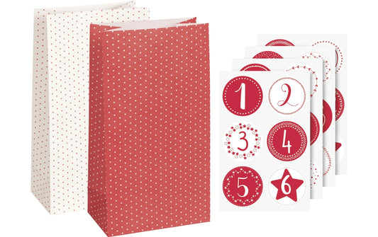 Heyda | Adventskalender-Set gross | 24 Stück, Grösse 240 x 130 x 75 mm