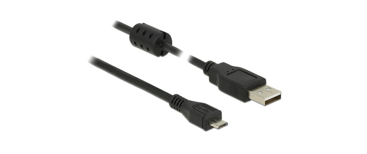 Delock USB2 Kabel A-MicroB, 1m, schwarz
