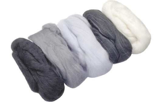 Heyda, Filzwolle Merino Mix 50 g, Grau