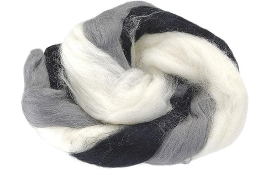 Heyda, Filzwolle 3-Strang-Mix 50 g, Grau/Sc
