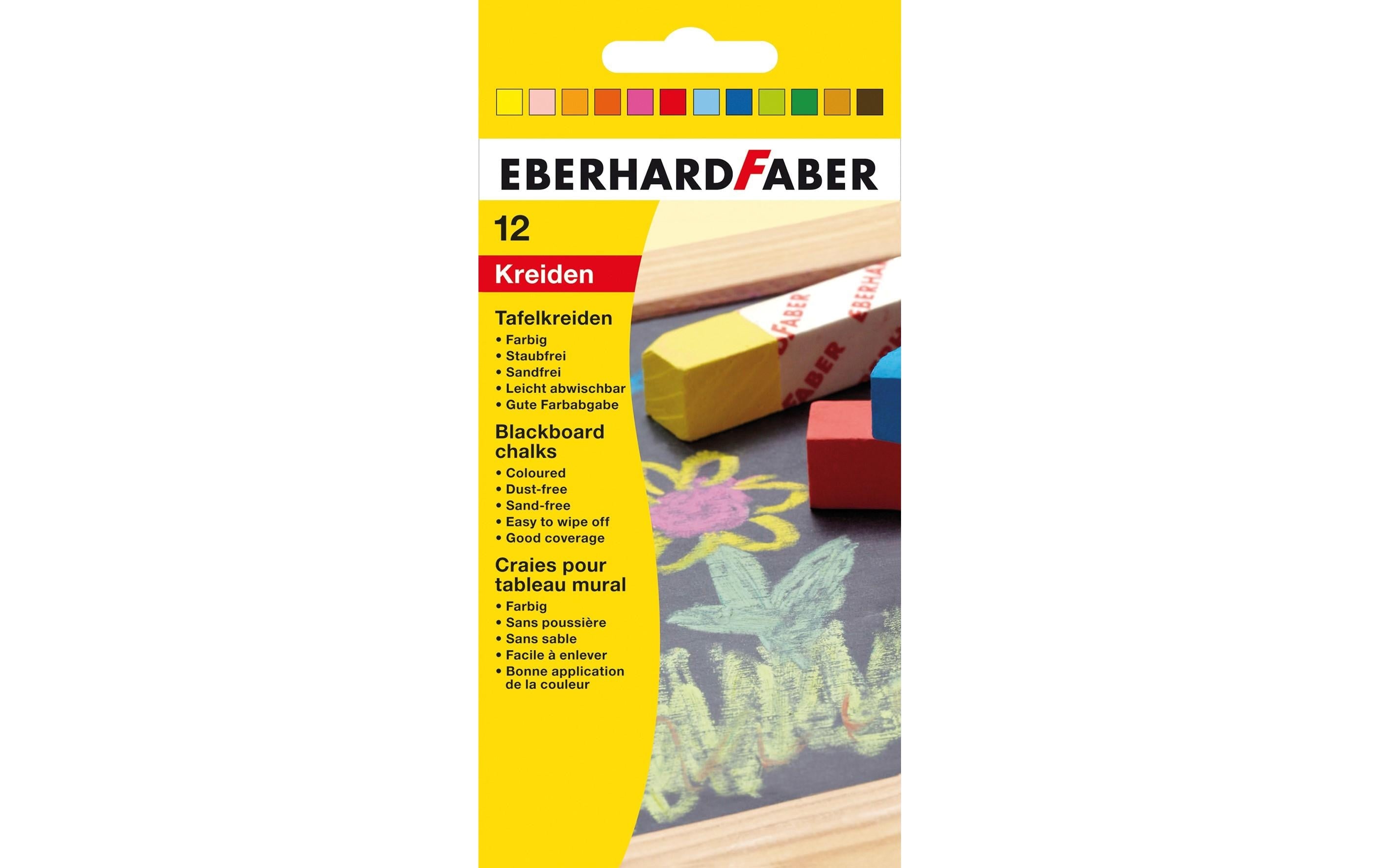 Eberhard Faber, Wandtafelkreide Farbig, 12