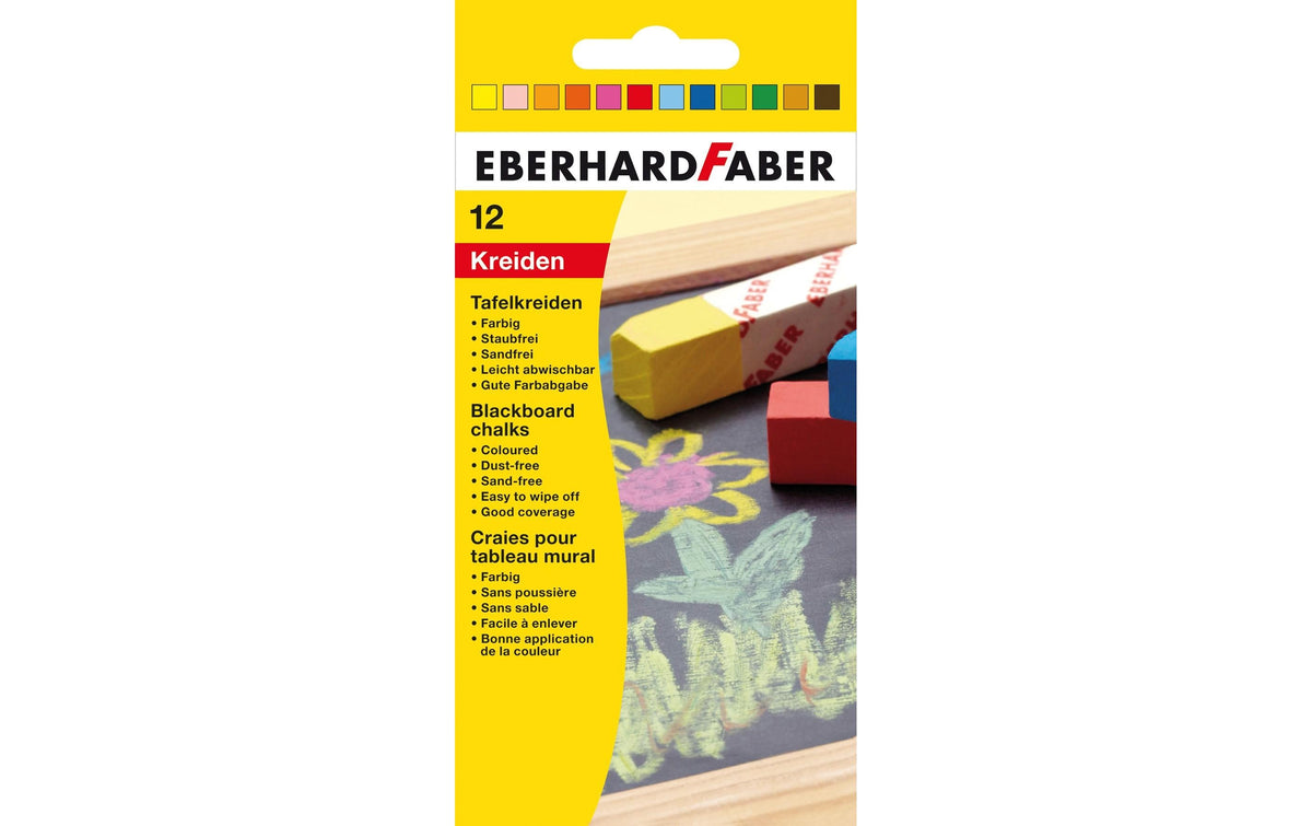 Eberhard Faber, Wandtafelkreide Farbig, 12