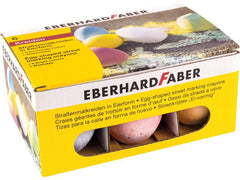Eberhard Faber | Eberhard F. Strassenmalkreide in Eierform | 6 Stück