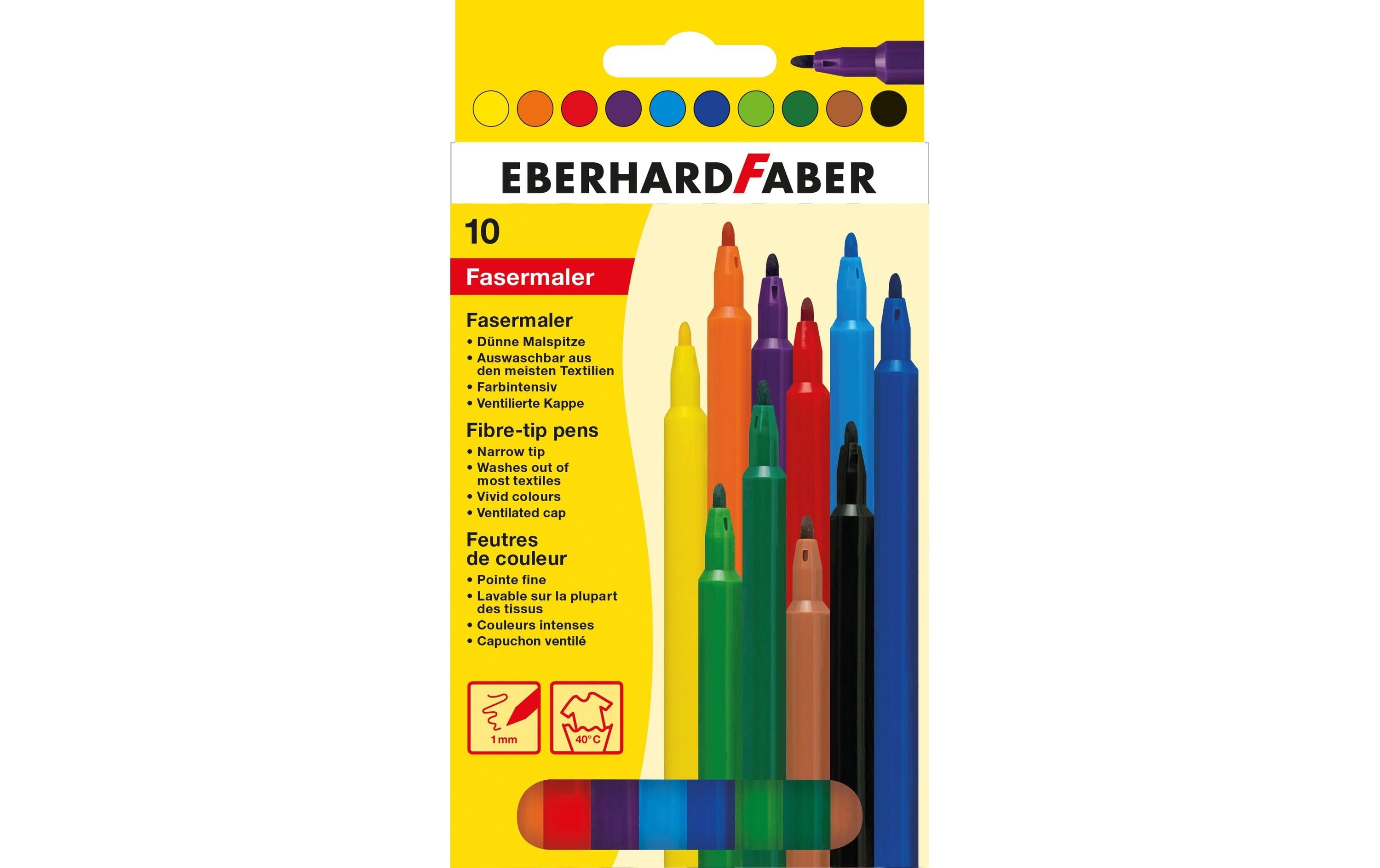 Eberhard F. Fasermaler dünn 10er