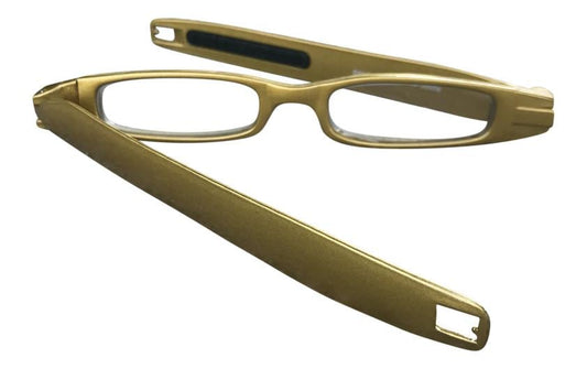 Figoline, Lesebrille Gold +2,5